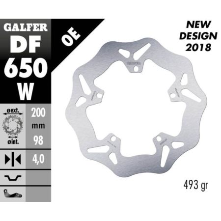Tarcza hamulcowa GALFER WAVE 200 MM MALAGUTI