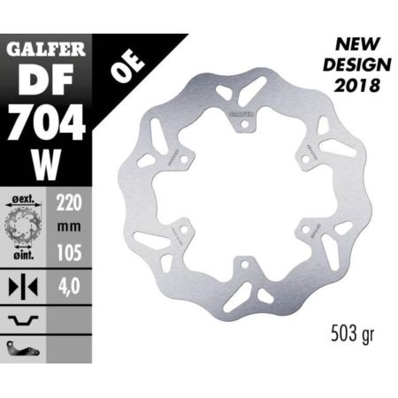 Tarcza hamulcowa GALFER WAVE 220 MM PIAGGIO FLY