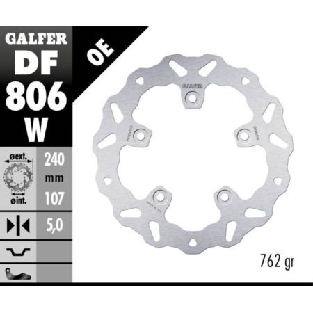 Tarcza hamulcowa GALFER WAVE 240 MM GAS GAS 700