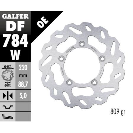 Tarcza hamulcowa GALFER WAVE 220 MM KTM RC8 1190
