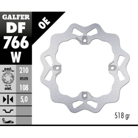 Tarcza hamulcowa GALFER WAVE 210 MM MV AGUSTA 1000