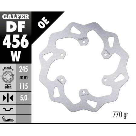 Tarcza hamulcowa GALFER WAVE 245 MM YAMAHA XTZ 750