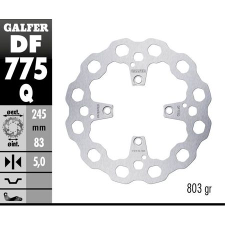 Tarcza hamulcowa GALFER CUBIQ 245 MM DUCATI 1098