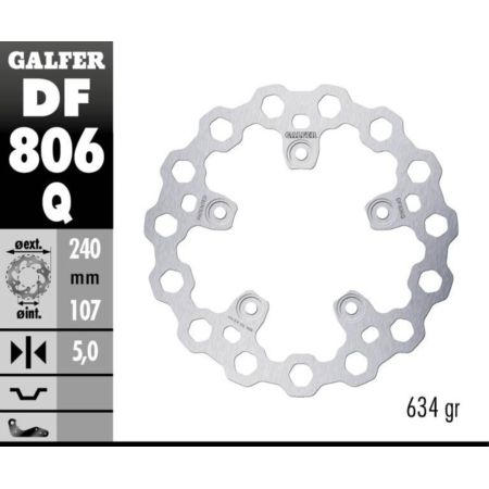 Tarcza hamulcowa GALFER CUBIQ 240 MM KTM DUKE 790
