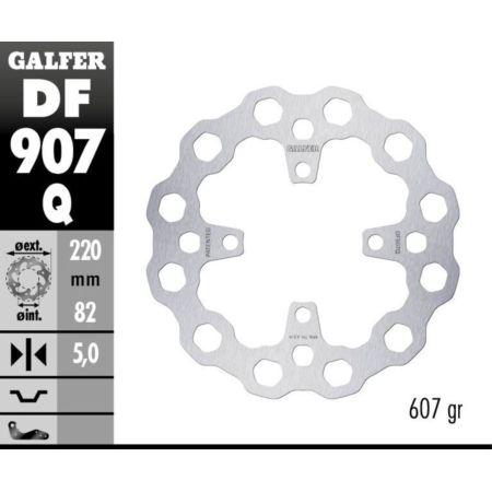 Tarcza hamulcowa GALFER CUBIQ 220 MM TRIUMPH