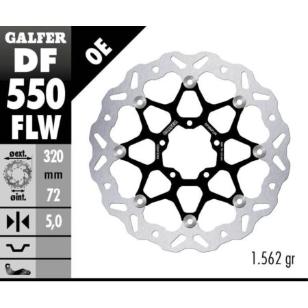 Tarcza hamulcowa GALFER WAVE 320 MM ROYAL ENFIELD