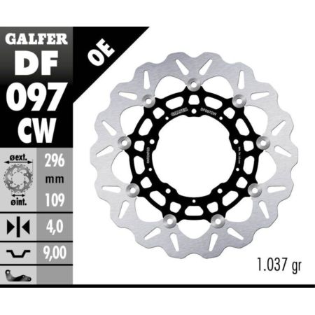 Tarcza hamulcowa GALFER WAVE 296 MM HONDA X-ADV