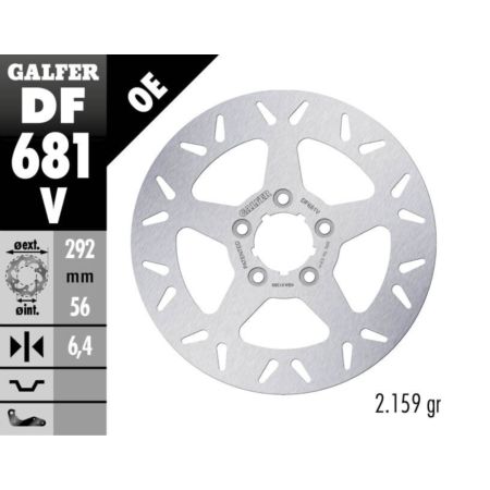 Tarcza hamulcowa GALFER WAVE 292 MM HARLEY 1690