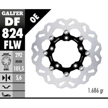 Tarcza hamulcowa GALFER WAVE 292 MM HARLEY 1130