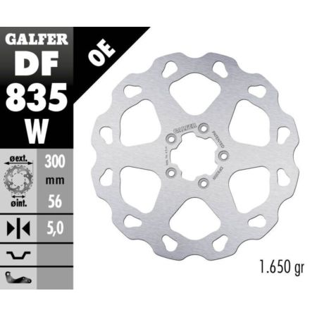 Tarcza hamulcowa GALFER WAVE 300 MM HARLEY 1690