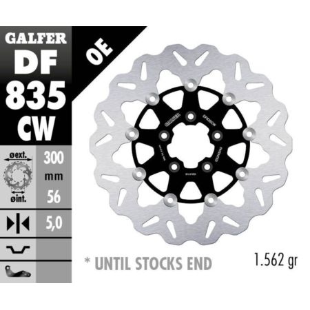 Tarcza hamulcowa GALFER WAVE 300 MM HARLEY 1750