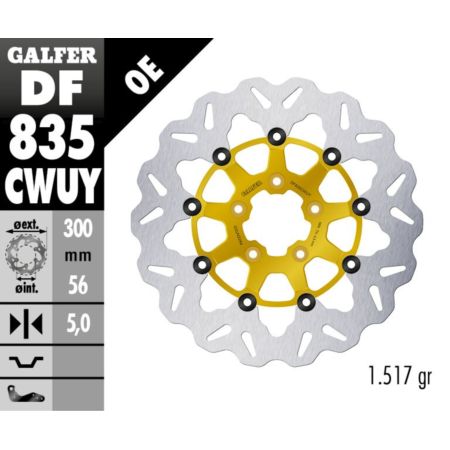 Tarcza hamulcowa GALFER WAVE 300 MM HARLEY 1690