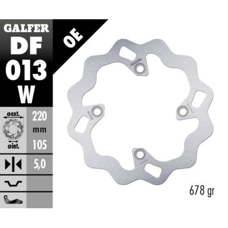 Tarcza hamulcowa GALFER WAVE 220 MM HONDA CB 125