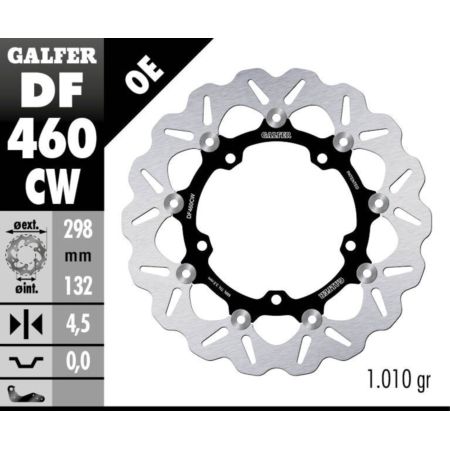 Tarcza hamulcowa GALFER WAVE 298 MM YAMAHA MT-03