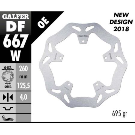 Tarcza hamulcowa GALFER WAVE 260 MM APRILIA SR 300