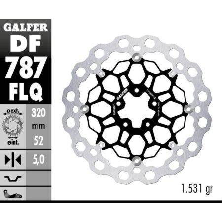 Tarcza hamulcowa GALFER CUBIQ 320 MM GAS GAS 700