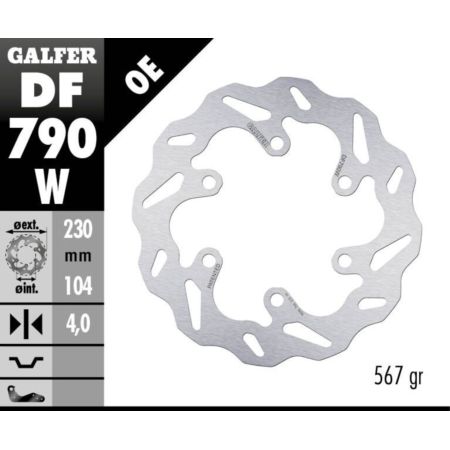 Tarcza hamulcowa GALFER WAVE 230 MM HUSQVARNA