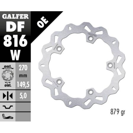 Tarcza hamulcowa GALFER WAVE 270 MM BMW C 600