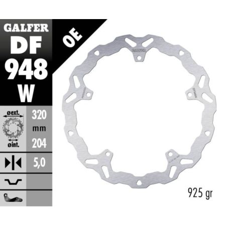 Tarcza hamulcowa GALFER WAVE 320 MM KTM DUKE 125