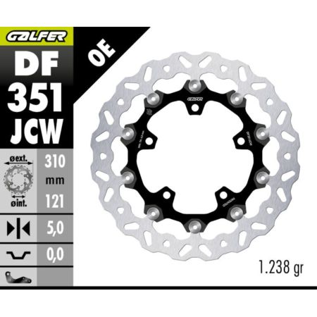 Tarcza hamulcowa GALFER FLOATECH 310 MM SUZUKI DL