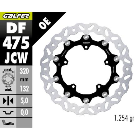 Tarcza hamulcowa GALFER FLOATECH 320 MM YAMAHA FZ1