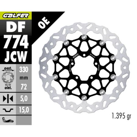 Tarcza hamulcowa GALFER FLOATECH 330 MM DUCATI 109