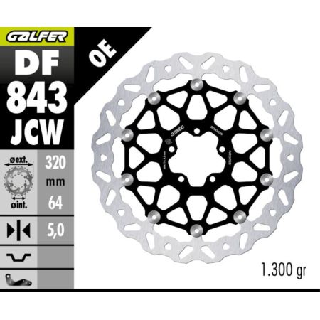Tarcza hamulcowa GALFER FLOATECH 320 MM KTM BRABUS