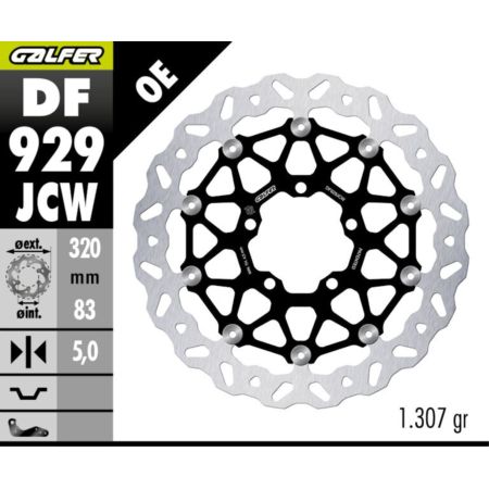 Tarcza hamulcowa GALFER FLOATECH 320 MM TRIUMPH
