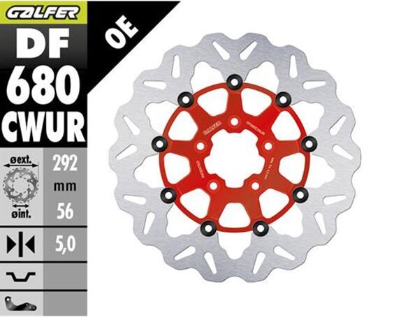 Tarcza hamulcowa GALFER WAVE 292 MM HARLEY 1750