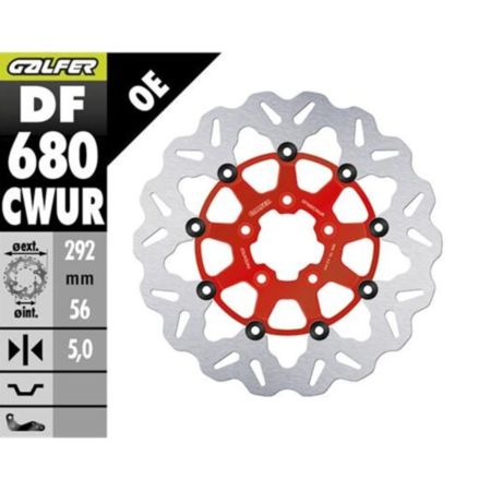 Tarcza hamulcowa GALFER WAVE 292 MM HARLEY 1750