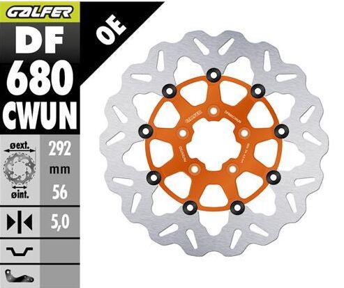 Tarcza hamulcowa GALFER WAVE 292 MM HARLEY 1750