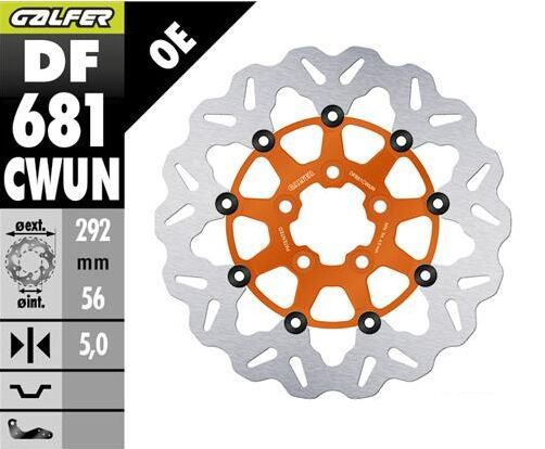 Tarcza hamulcowa GALFER WAVE 292 MM HARLEY 1690