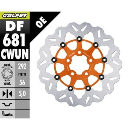 Tarcza hamulcowa GALFER WAVE 292 MM HARLEY 1690