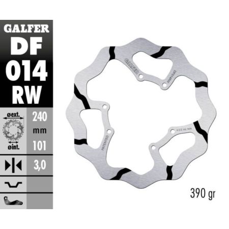 Tarcza hamulcowa GALFER WAVE 240 MM HONDA CR 125