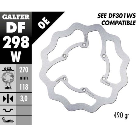 Tarcza hamulcowa GALFER WAVE 270 MM FANTIC XEF 250