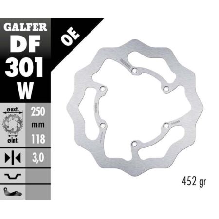Tarcza hamulcowa GALFER WAVE 250 MM RIEJU MARATHON