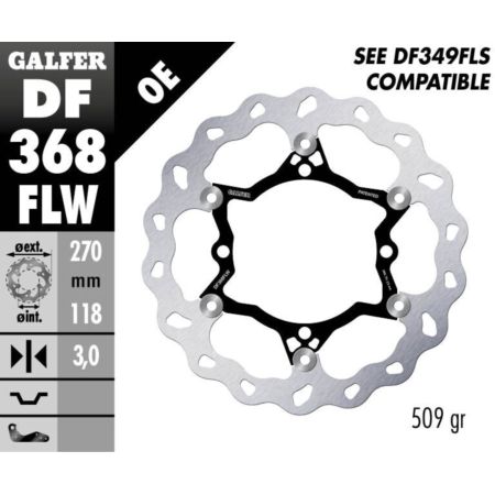 Tarcza hamulcowa GALFER WAVE 270 MM SUZUKI RMX 450