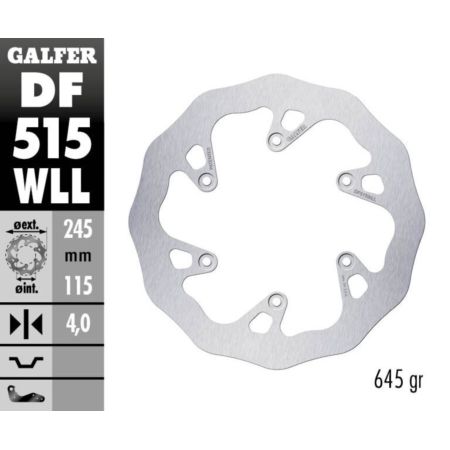 Tarcza hamulcowa GALFER WAVE 245 MM FANTIC E 125