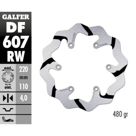 Tarcza hamulcowa GALFER WAVE 220 MM GAS GAS 250