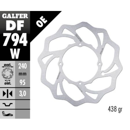 Tarcza hamulcowa GALFER WAVE 240 MM GAS GAS 85