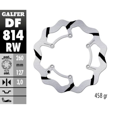 Tarcza hamulcowa GALFER WAVE 260 MM BETA EVO 250