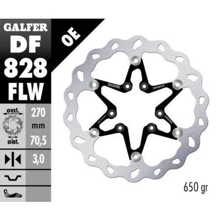 Tarcza hamulcowa GALFER WAVE 270 MM TM RACING 125