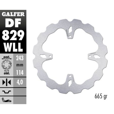 Tarcza hamulcowa GALFER WAVE TM RACING 125