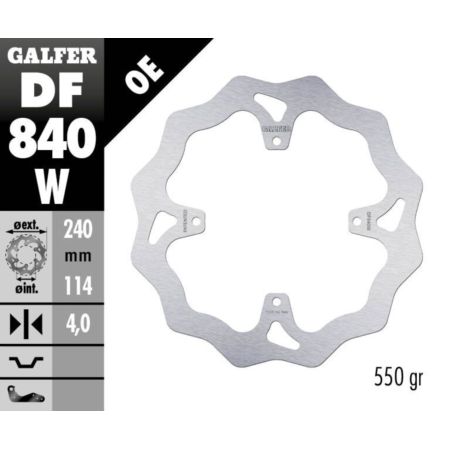 Tarcza hamulcowa GALFER WAVE 240 MM TM RACING 125
