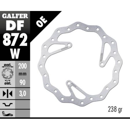 Tarcza hamulcowa GALFER WAVE 200 MM HUSQVARNA CR