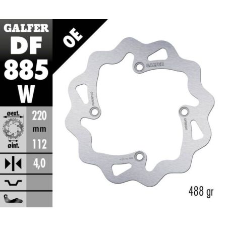 Tarcza hamulcowa GALFER WAVE 220 MM HUSQVARNA CR