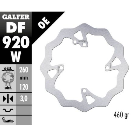 Tarcza hamulcowa GALFER WAVE 260 MM SHERCO SE 250