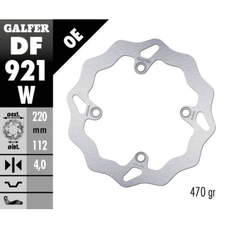 Tarcza hamulcowa GALFER WAVE 220 MM SHERCO SE 250