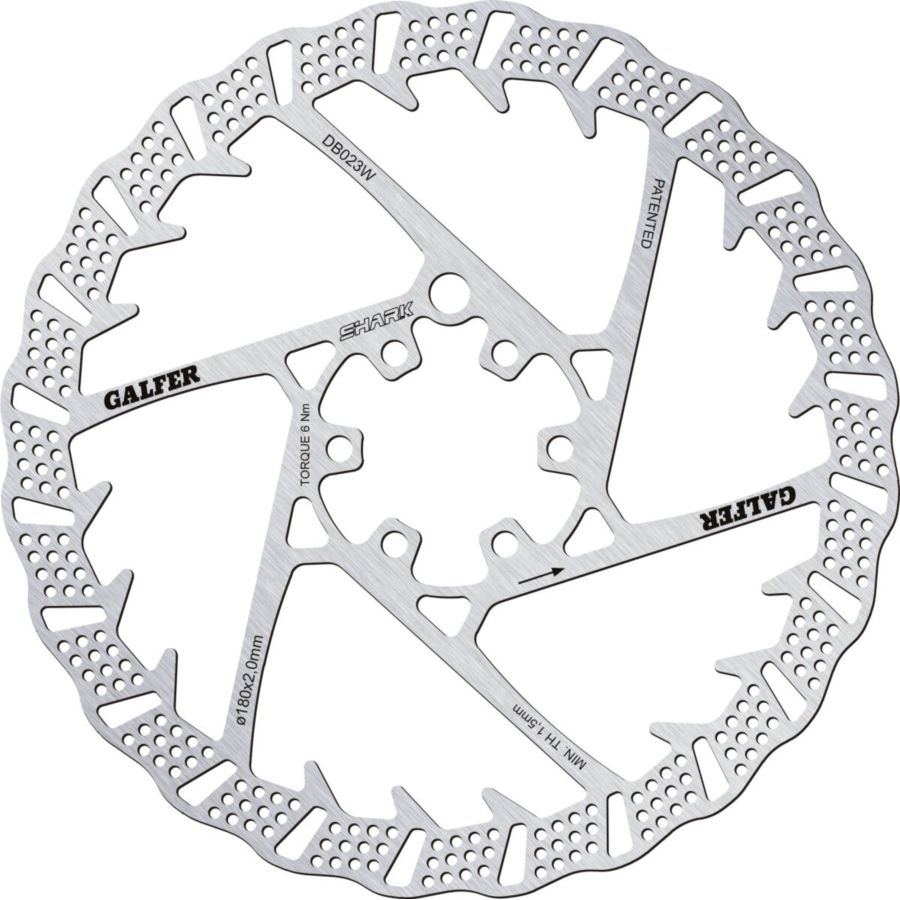 Tarcza hamulcowa GALFER SHARK 180 MM