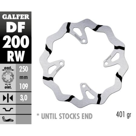 Tarcza hamulcowa GALFER WAVE 250 MM KAWASAKI KLX